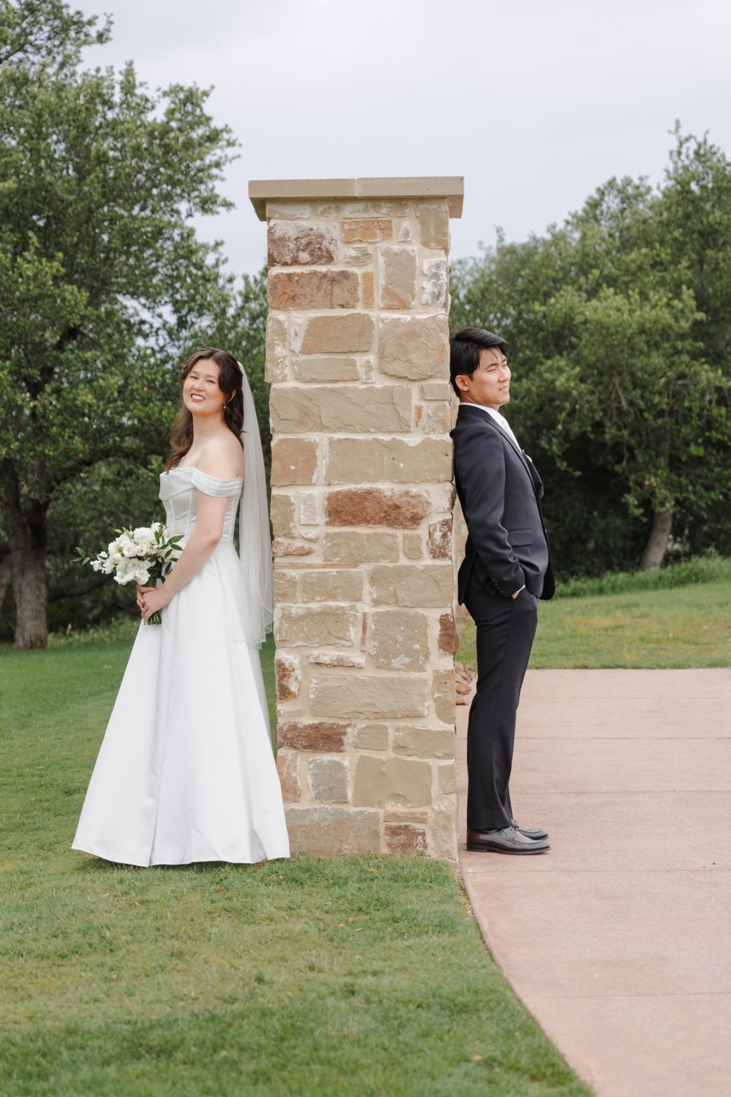 The first look, one on each side of the wall