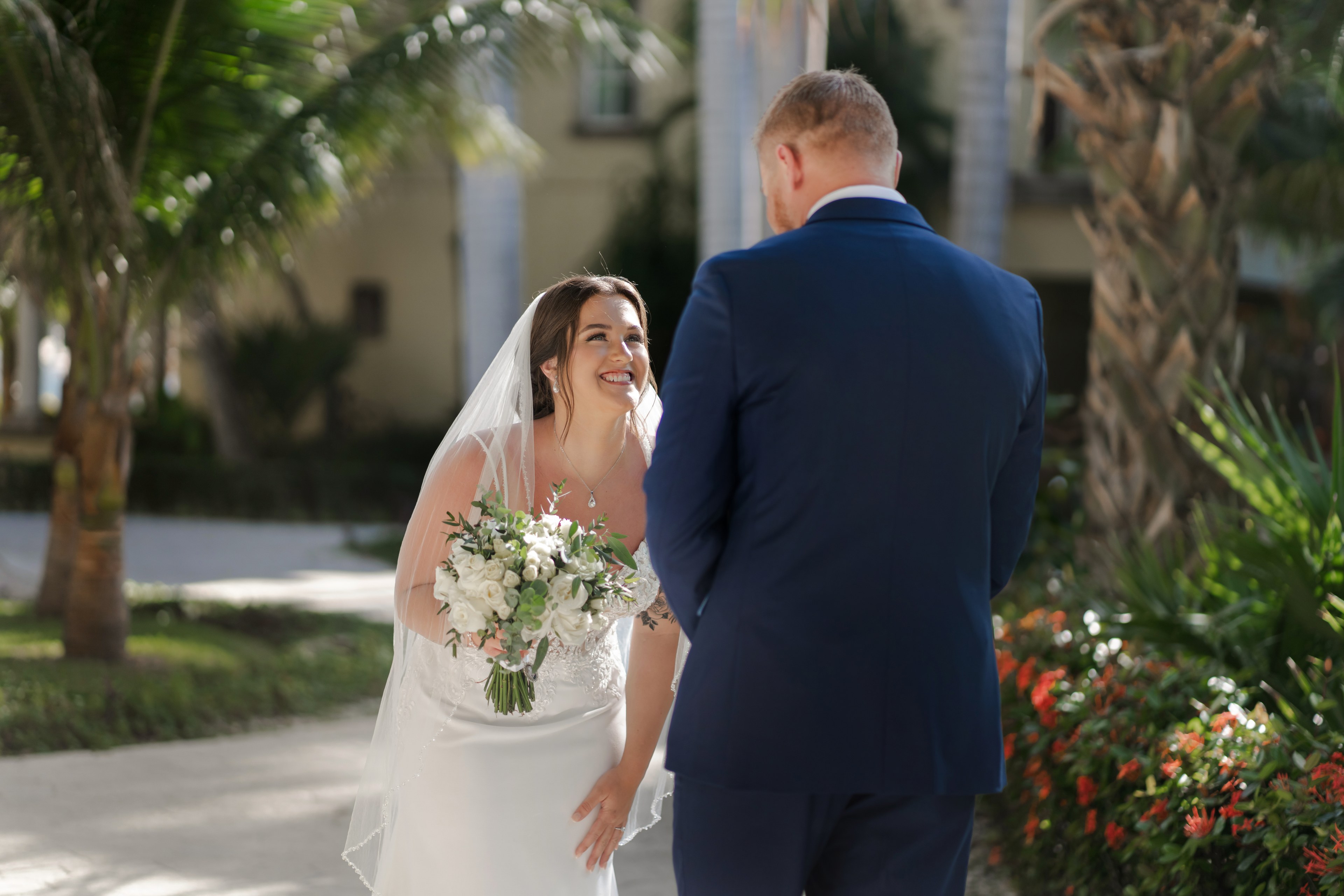 Groom portrait at a Cancún Hotel Zone resort by IVAE Studios